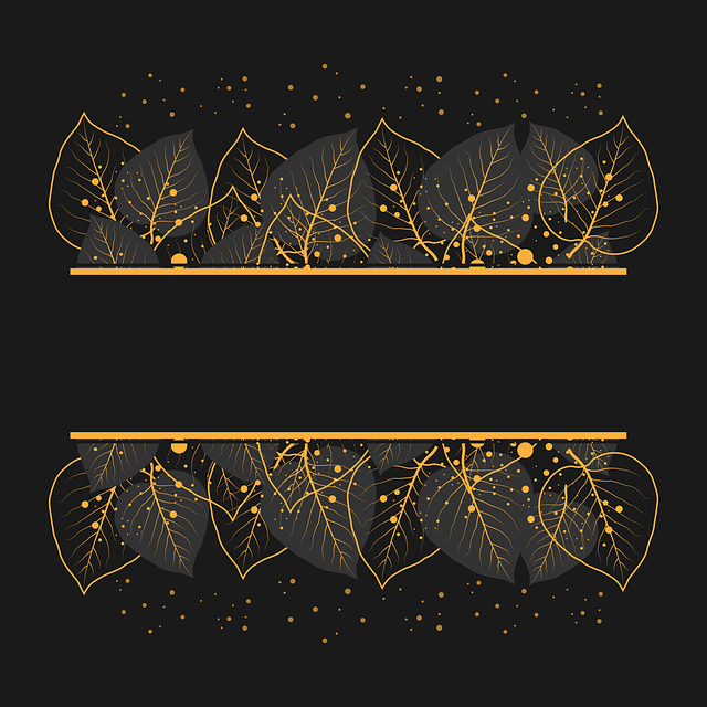Free leaves nature border illustration
