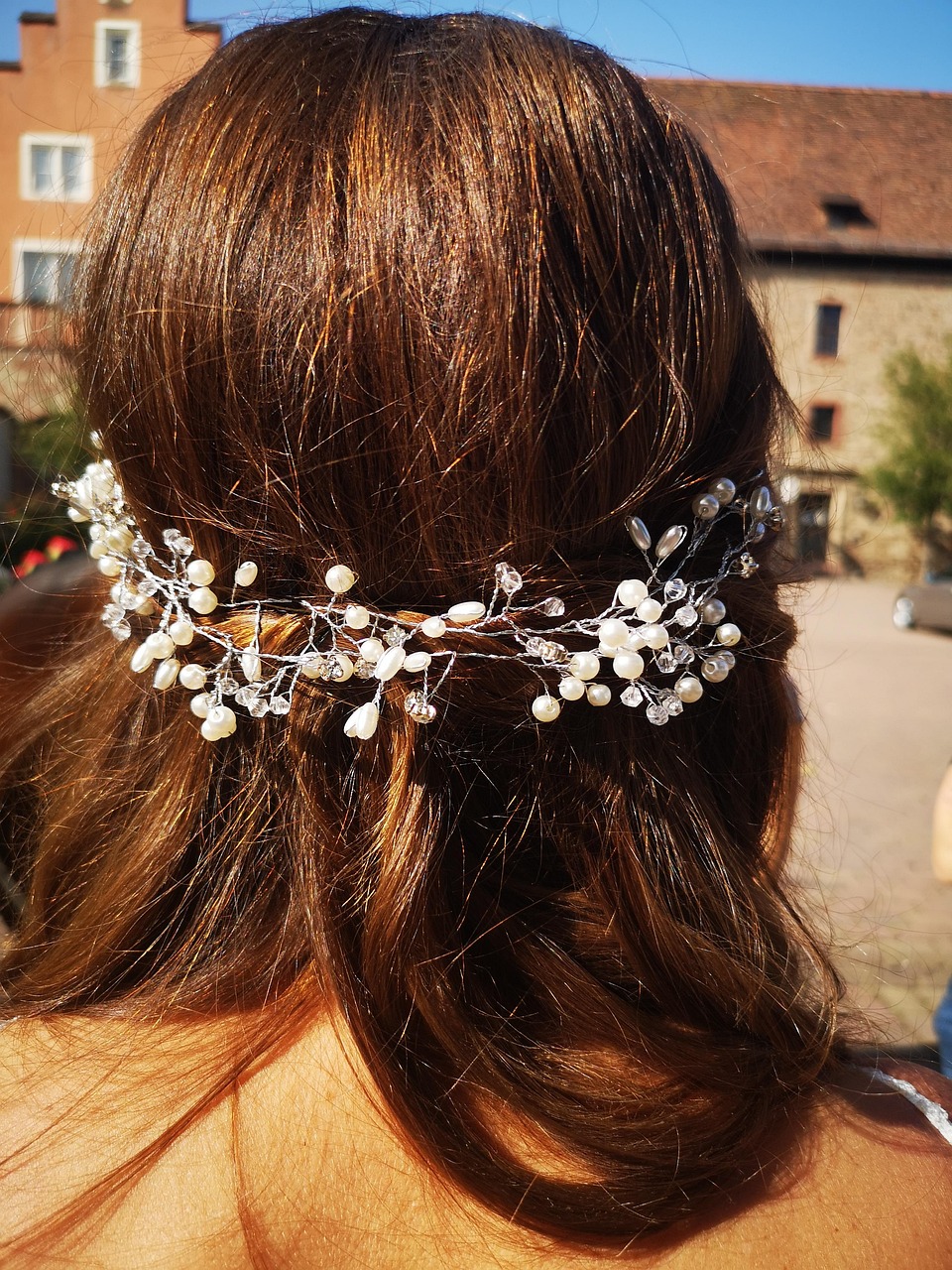 Lot De 10 épingles à Cheveux Pour Mariage - Couleur Ivoire/Chocolat - Neuf Avec étiquettes