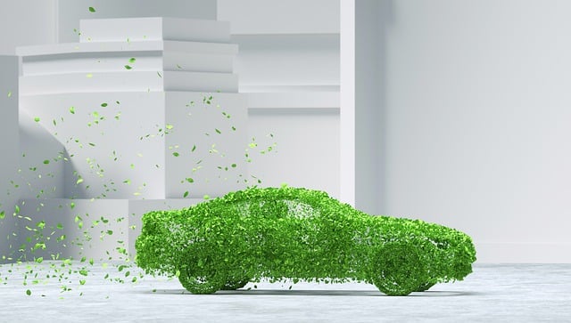 Free leaves car sustainable car illustration