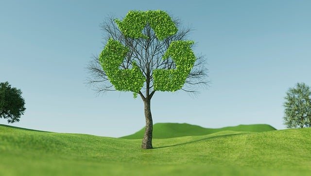 Free tree recycle sustainability illustration