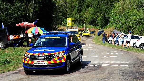 Tour De France, Bike, Auto, Žandárstvo