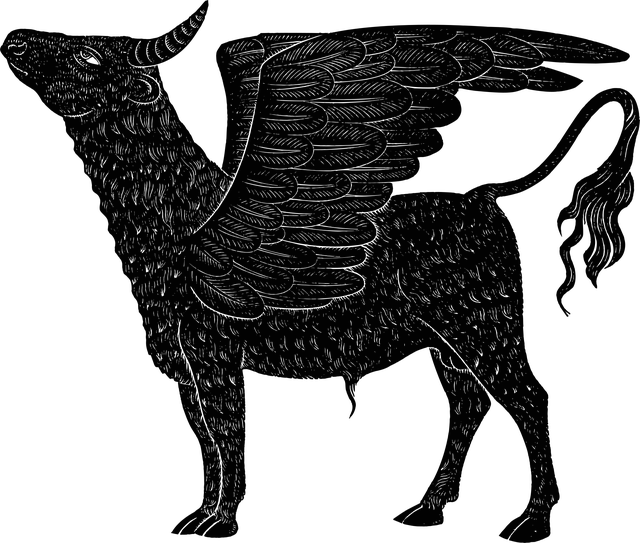 Download free HD stock image of Winged Bull Bull Free winged bull bull animal vector
