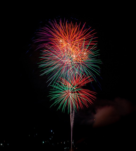 Feuerwerk, Feuer, Feier, Licht