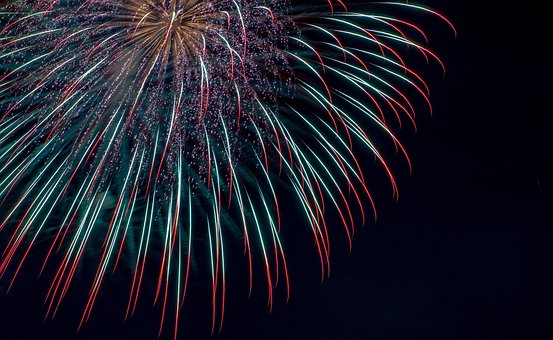 Feuerwerk, Feuer, Feier, Licht