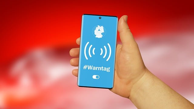 Free warning phone screen illustration