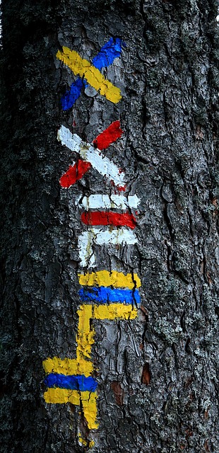 Značkovanie, Chôdze, Gr, Krajina Gr