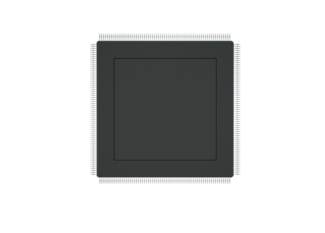 Free microchip chip motherboard illustration