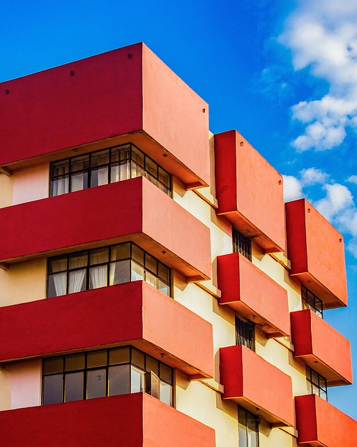 Edificio, Apartamentos, Balcones
