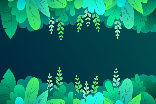 Free leaves foliage border illustration