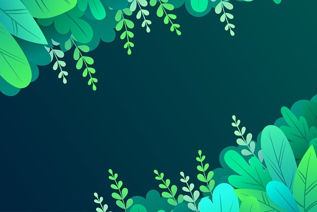 Free leaves foliage border illustration