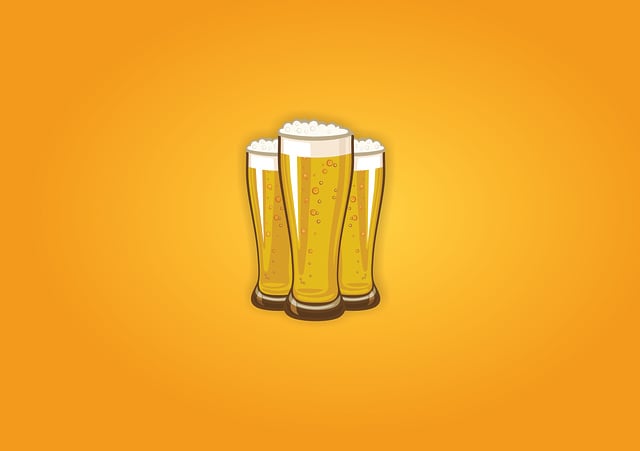 Free beer drink glass illustration