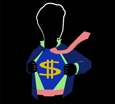 Mann, Silhouette, Geld, Binden, Pose