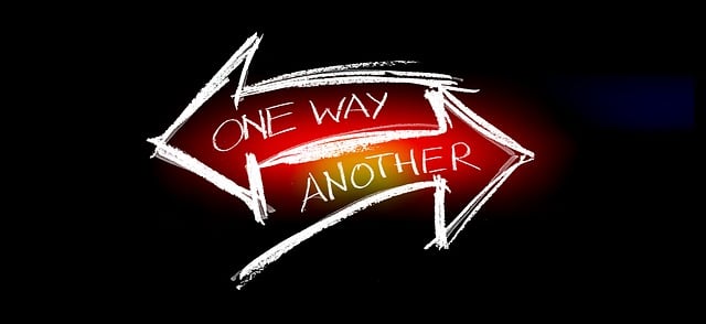 Free arrows direction choice illustration