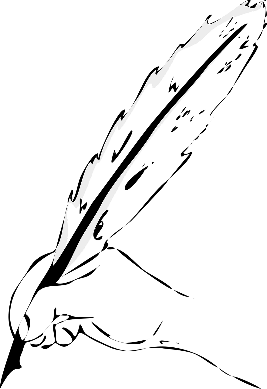 Writing Hand Feather Download Feather Hand To Write Royalty-Free Vector Graphic - Pixabay