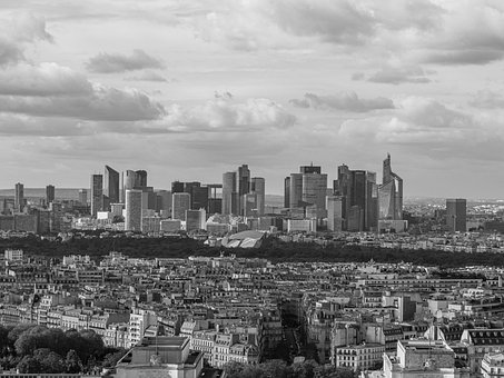 París, Vista, Ciudad, Distrito, Finanzas