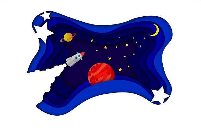 Free cosmos rocket space illustration