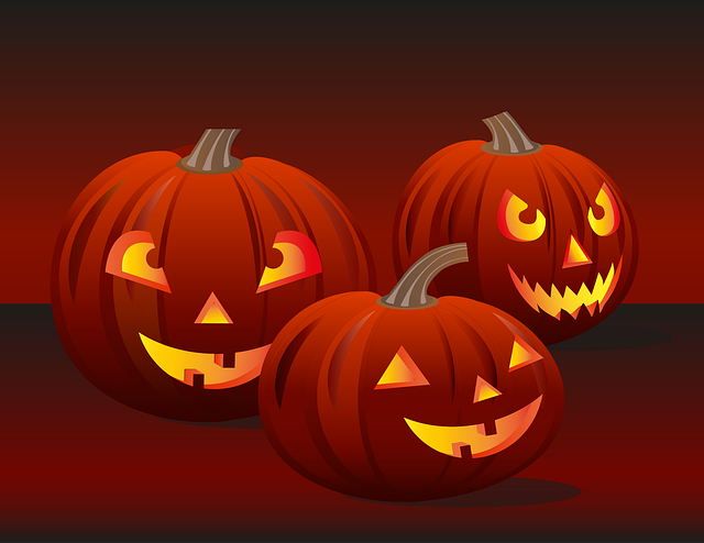 Free halloween pumpkins jack o'lanterns illustration
