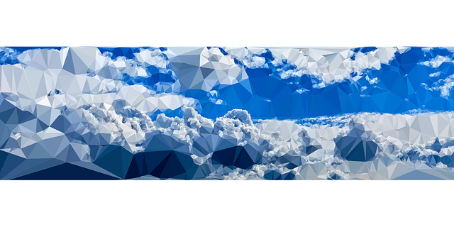 Wolken, Himmel, Niedrige Poly, Polygone