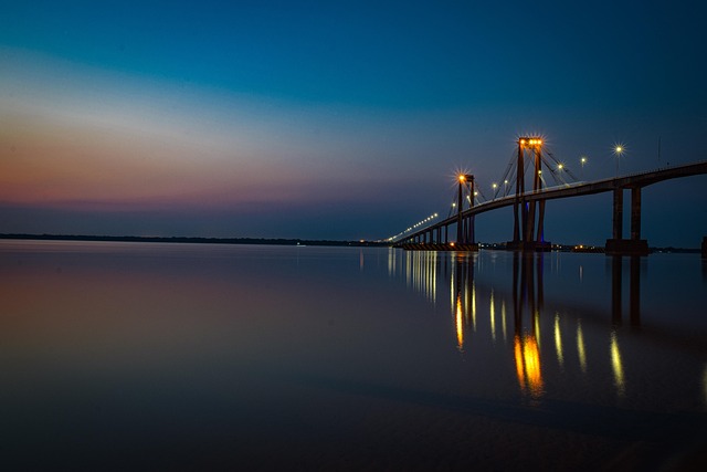 Free Sunset Bridge photo and picture