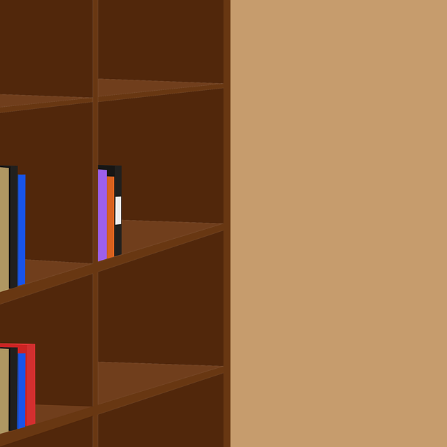 Free books shelves furniture vector