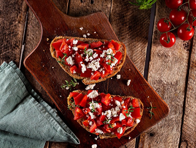 Bruschetta, Prato, Comida, Pão, Brinde