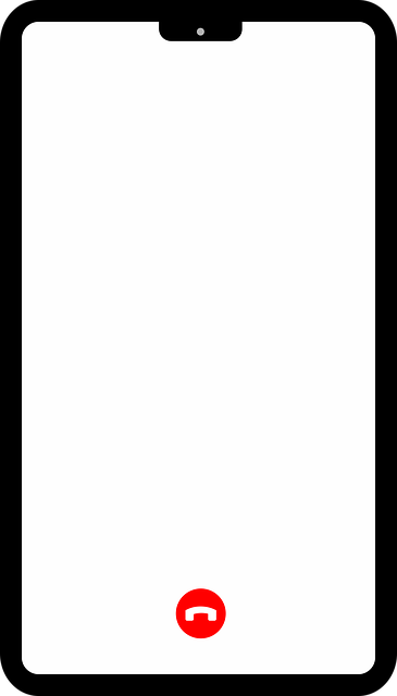 Free video call smartphone icon vector