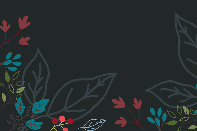 Free leaves plants border illustration