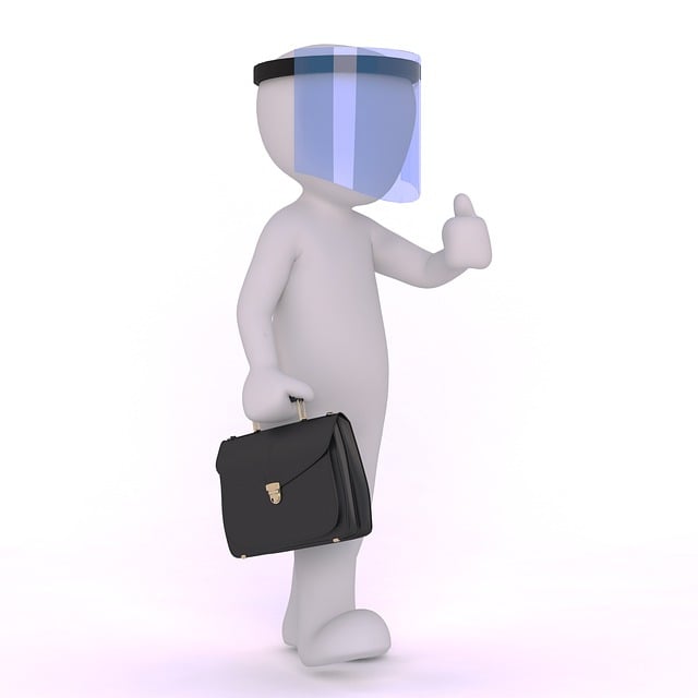 Download free HD stock image of Face Shield Protection Free face shield protection businessman illustration