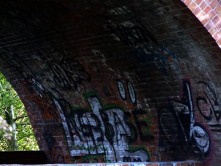 Free Bridge Graffiti photo and picture