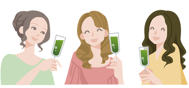 Free girls women gathering illustration