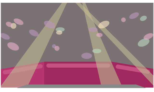 Free floor dance lights illustration