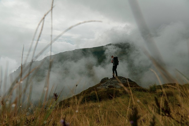 Free Hiker Peak photo and picture