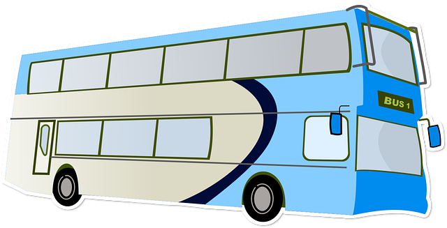 Free bus double decker transport illustration