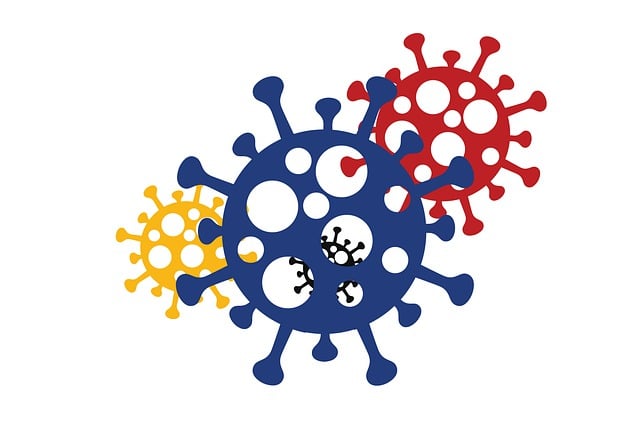 Free virus bacteria covid-19 illustration