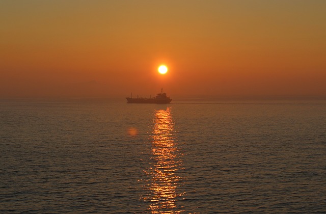 Free Sunset Ship photo and picture