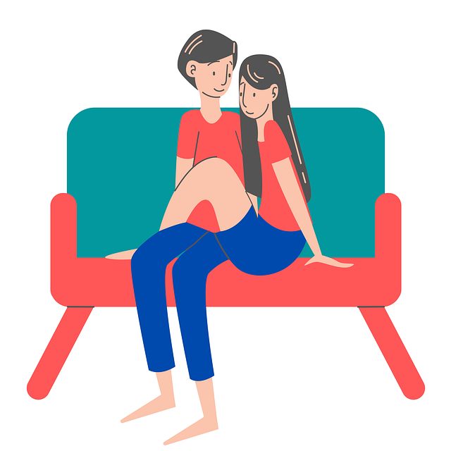 Free couple lovers marriage illustration