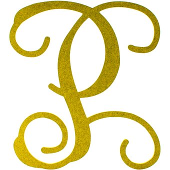 Buchstabe, P, Alphabet, Abc, Dekorativ
