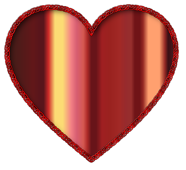 Free heart love celtic knot vector