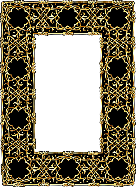 Free frame border gold illustration