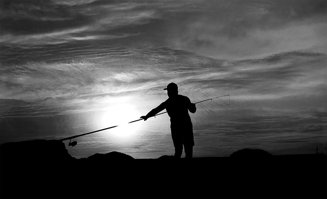 Free Sunset Fisherman photo and picture