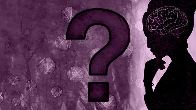 Free woman brain question mark illustration