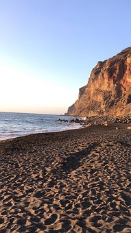 Praia, Montanha, Mar, Oceano, Água