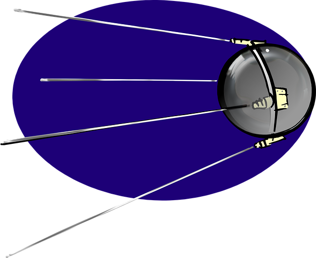 Free satellite spacecraft technology illustration