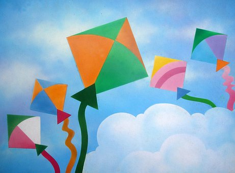 Free Kite Drawing photo and picture