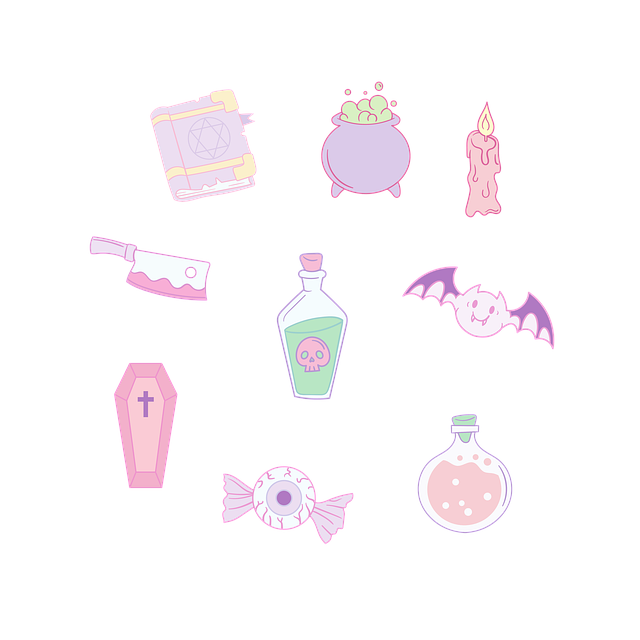 Free halloween icons doodles illustration