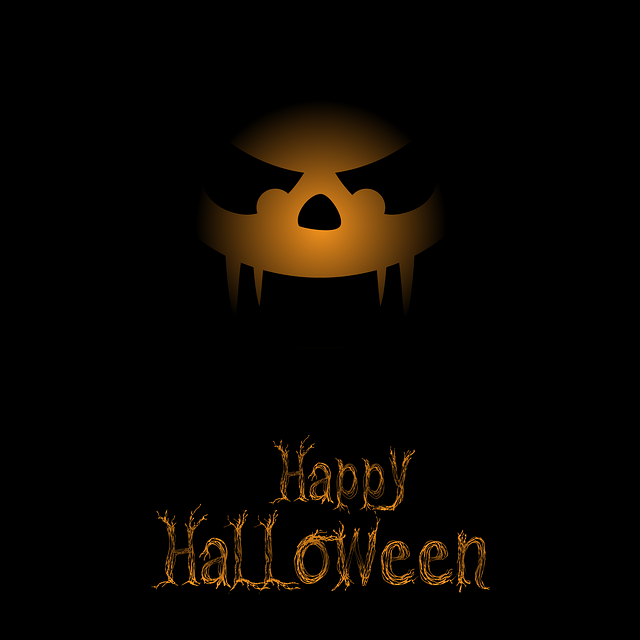 Free halloween card happy halloween vector