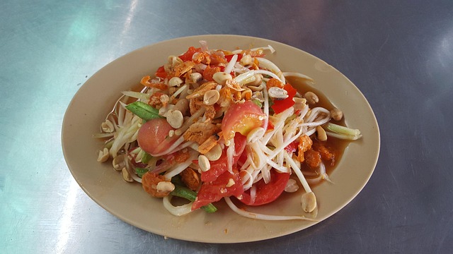 Thailand, Somtam, Papaya Salat, Asien