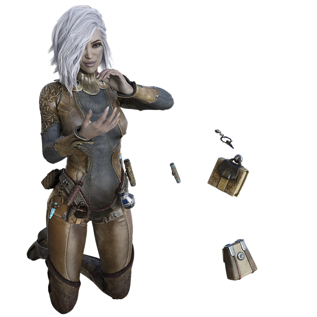 Free woman character fantasy illustration