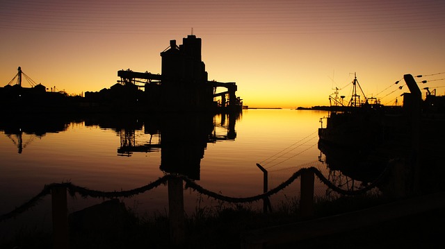 Free Port Sunset photo and picture