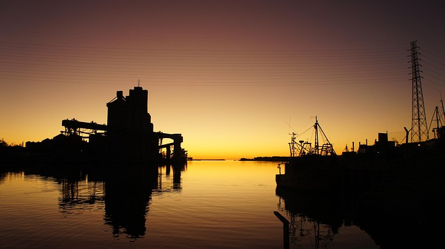 Free Port Sunset photo and picture